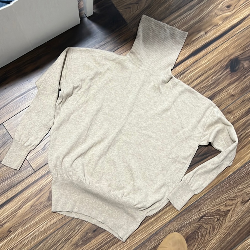 Madewell turtleneck neutral sweater, size XS